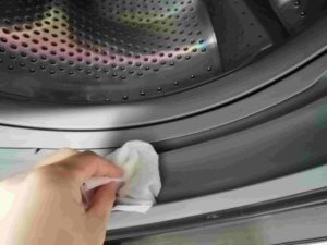 洗濯時短の洗濯乾燥機の説明　ゴムパッキン