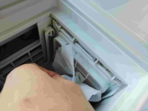 洗濯時短の洗濯乾燥機の説明　掃除