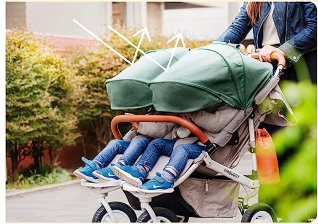 双子用ベビーカーの選び方　サンシェード